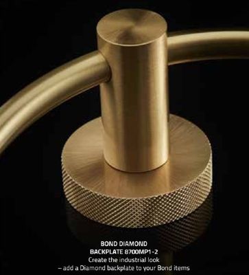 MILLER BOND BRUSHED BRASS DIAMOND BACKPLATE, 8700MP1-2 (P2G) MILLER BOND BRUSHED BRASS DIAMOND BACKPLATE, 8700MP1-2 (P2G)